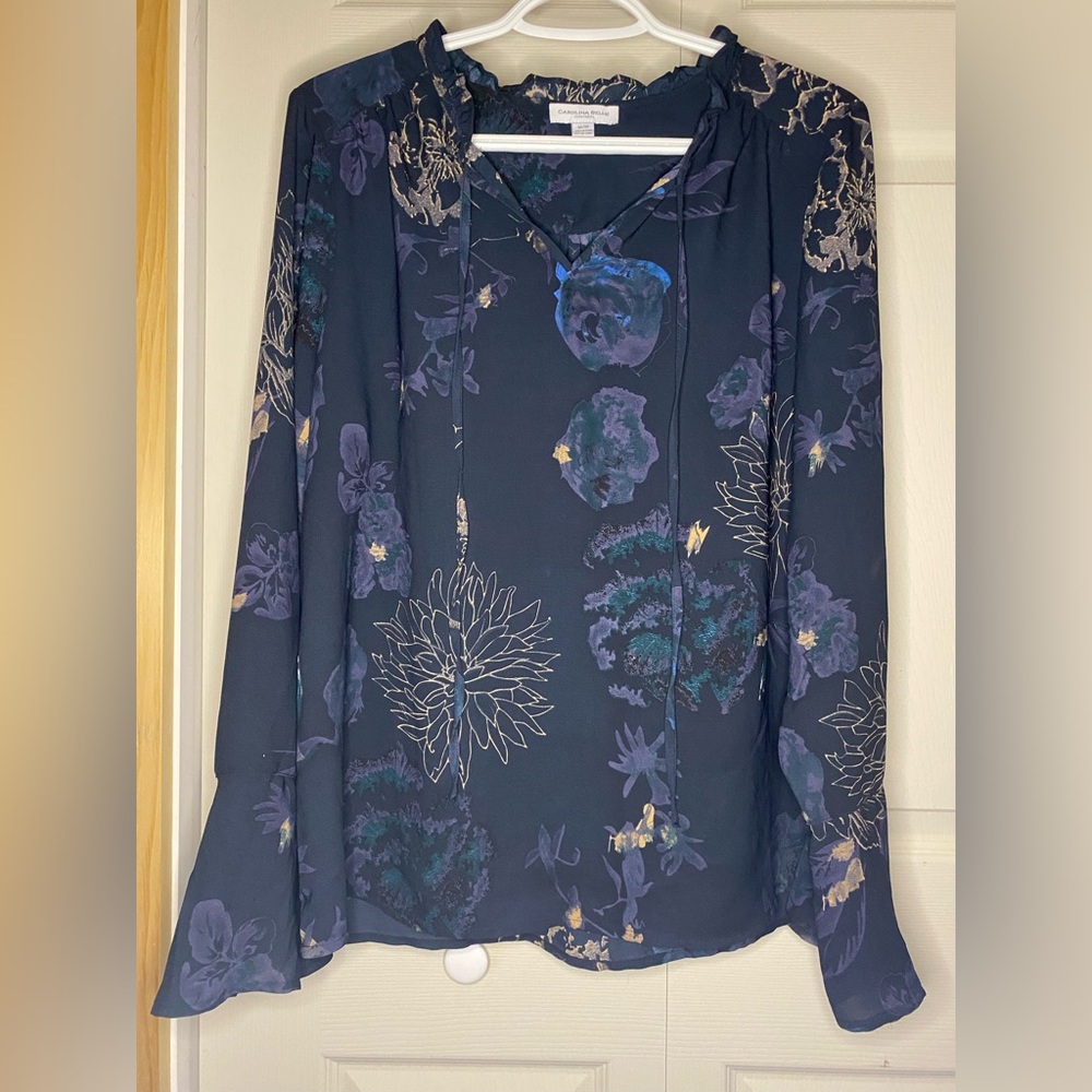 2/$25 Carolina Belle Floral Blouse